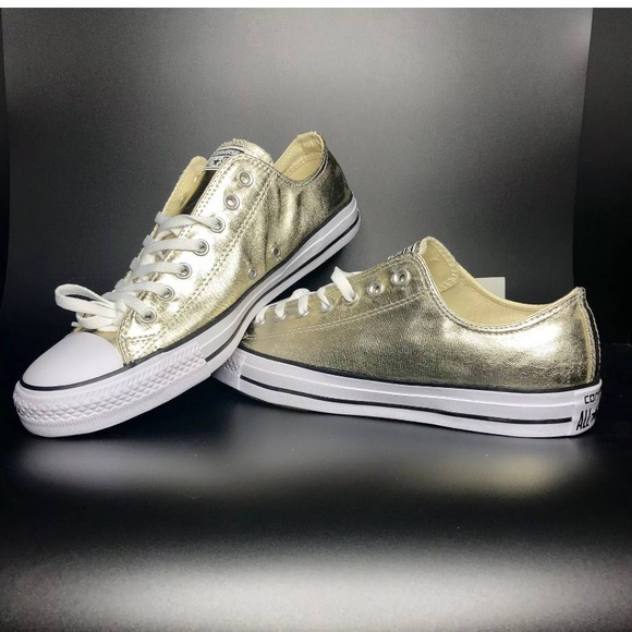 converse chuck taylor metallic gold